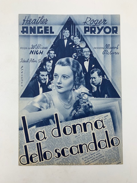 La donna dello scandalo. Un film di William Nigh (pieghevole promozionale)